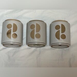 Ceramic Planter Pots by Paddywax Candles Tobacco Flower Design Small Plant Pot